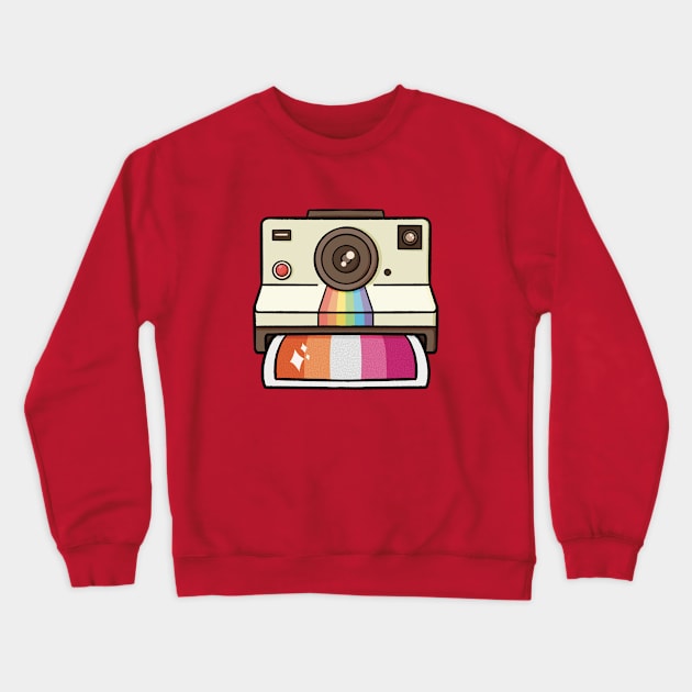 Lesbian Polaroid Crewneck Sweatshirt by ehaswellart